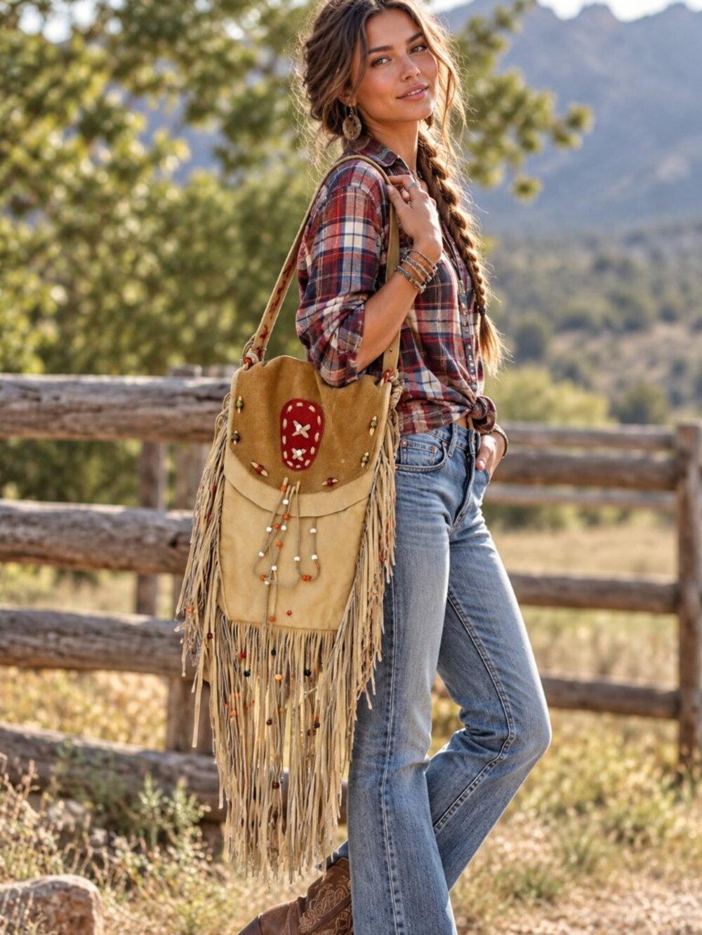 Handmade Vintage Hippy Shoulder BagโUnisex